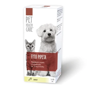 PET HEALTH CARE FYTO pipeta pro psy do 10 kg a kočky 15 ml