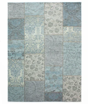 Kusový koberec Manhattan Patchwork Chenille Duck Egg-200x290