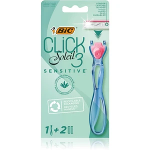 BIC Soleil Click Sensitive dámsky holiaci strojček + náhradné hlavice 2 ks