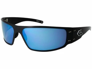 Sluneční brýle Magnum Polarized Gatorz® – Smoke Polarized w/ Blue Mirror, Černá (Barva: Černá, Čočky: Smoke Polarized w/ Blue Mirror)