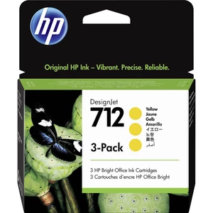 HP Ink cartridge 712 originál balenie po 3 ks žltá 3ED79A