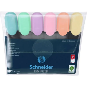 Schneider zvýrazňovač textu Textmarker Job pastell Etui 6 Stück 50-115097    1 ks