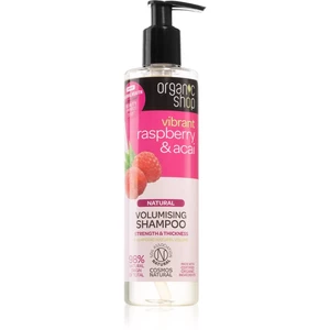 Organic Shop Natural Raspberry & Acai čisticí šampon pro objem 280 ml