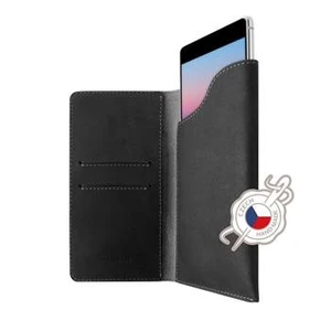 Bőrtok FIXED Pocket Book  Apple iPhone X/XS, szürke