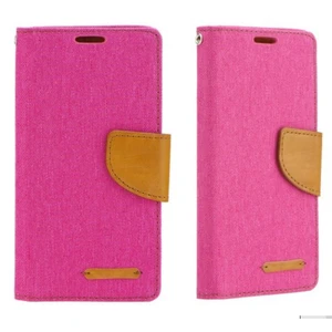 Mercury Canvas naptár tok Lenovo Vibe C2, Pink