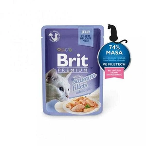 Brit Kapsička Prem Cat Delic Fillets In Jelly With Salmon 85g