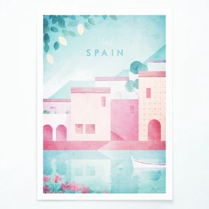 Plagát Travelposter Spain, A3