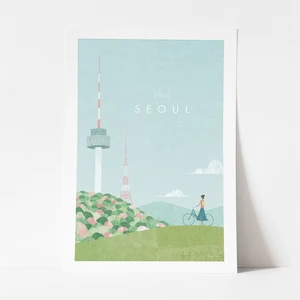 Plagát Travelposter Seoul, A3