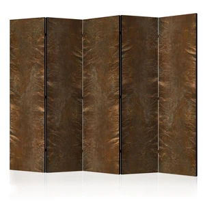 Paraván Copper Chic Dekorhome 225x172 cm (5-dílný)