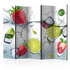 Paraván Fruit cocktail Dekorhome 225x172 cm (5-dílný)