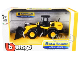 New Holland W170D Wheel Loader Yellow and Black "New Holland Agriculture" Series 1/50 Diecast Model by Bburago