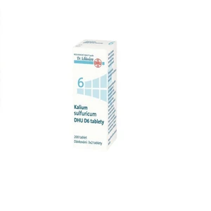 DR. SCHÜSSLERA Kalium sulfuricum DHU D6 No.6 200 tablet