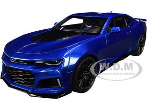 Chevrolet Camaro ZL1 Hyper Blue Metallic 1/18 Model Car by Autoart