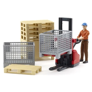 Bruder 62200 Bworld Logistický set a figurka