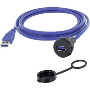 USB 3.0 typ A vestavná zásuvka encitech 1310-1019-04 M22, 1 ks