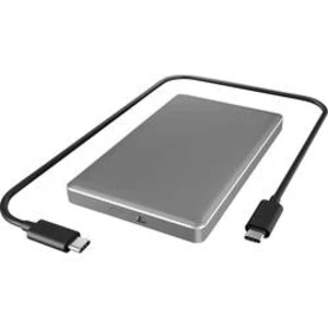 6,35 cm (2,5 palce) úložné pouzdro pevného disku 2.5 palec ICY BOX IB-245-C31-G, USB-C™, stříbrná