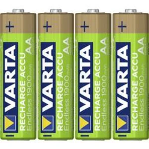 Akumulátor AA Ni-MH Varta Endless Ready to Use, 1900 mAh, 1.2 V, 4 ks