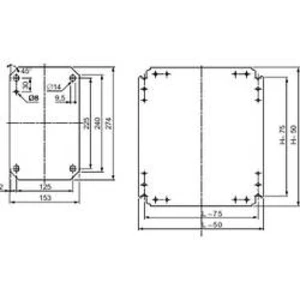 Montážní deska Schneider Electric NSYMM43, pozinkovaná ocel, (d x š) 400 mm x 300 mm, 1 ks