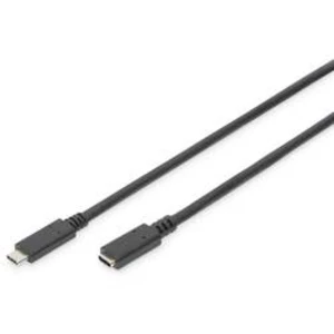 USB 2.0, PC, notebook, USB-C kabel Digitus AK-300210-020-S AK-300210-020-S, 2.00 m, černá