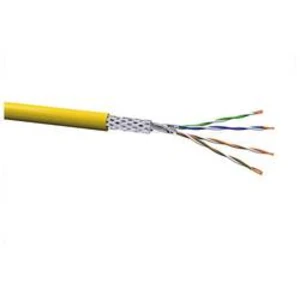 Ethernetový síťový kabel CAT 7a VOKA Kabelwerk 17020231-100, S/FTP, 4 x 2 x 0.324 mm², žlutá, 100 m