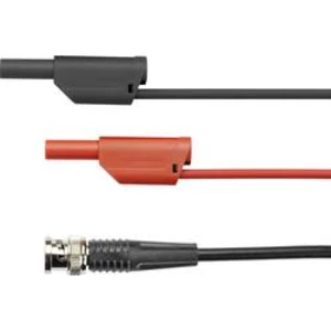 BNC měřicí kabel Schützinger DI SKO 89-58 / 100 / SW černá/červená 100.00 cm