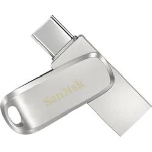 USB paměť pro smartphony/tablety SanDisk Ultra Dual Luxe, 64 GB, USB-C™ USB 3.2 (1. generace), stříbrná