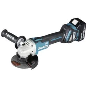 Akumulátorová úhlová bruska Makita DGA511RTJ, 125 mm, 2 akumulátory, vč. nabíječky, kufřík, 18 V, 5 Ah