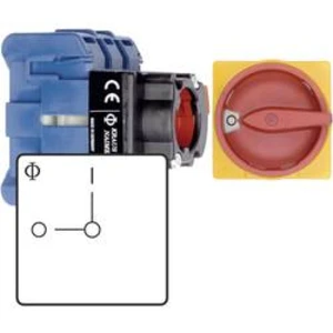 Odpínač Kraus & Naimer KG20B T203/01 FT2, 25 A, 1 x 90 °, červená, žlutá, 1 ks