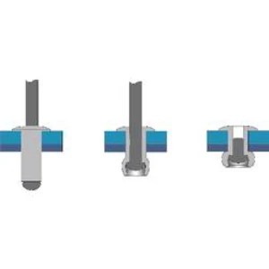 Bralo Nýtovací ALU/OCEL s plochou kulatou hlavou 24 mm Hliník / ocel 25 ks