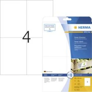 Herma 10909 etikety 105 x 148 mm papír bílá 100 ks permanentní Etikety lepící, univerzální etikety inkoust, laser, kopie 25 Blatt A4