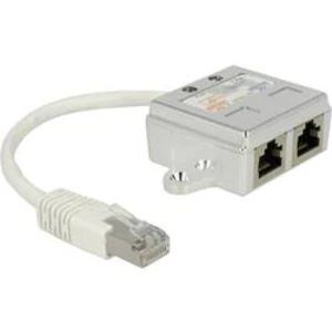 Síťový adaptér RJ45 Delock 65224 CAT 5 [1x RJ45 zástrčka - 2x RJ45 zásuvka], bílá