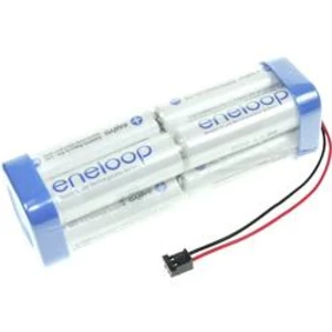 Akupack Ni-MH 8 AA s kabelem, se zástrčkou Panasonic eneloop Doppelwürfel F2x2x2 Graupner 124008, 1900 mAh, 9.6 V