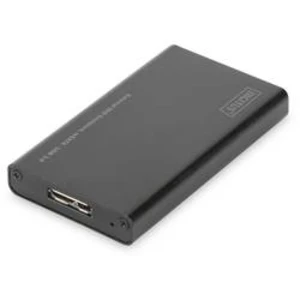 Pouzdro pro pevný disk mSATA Digitus DA-71112, USB 3.2 Gen 1 (USB 3.0), černá