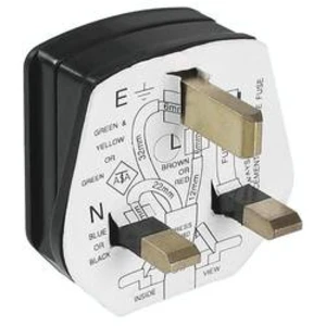 Zástrčka Bachmann 910.176, plast, IP20, 250 V, černá