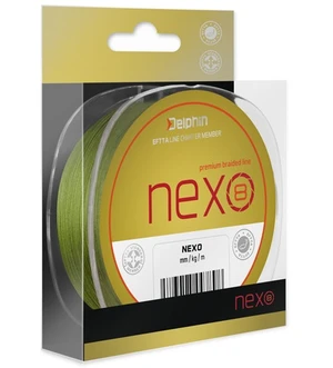 Delphin splétaná šňůrka nexo 8 green-průměr 0,16 mm / nosnost 21,8 lb / návin 130 m