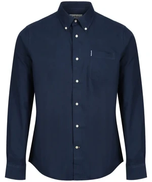 Barbour Tmavo modrá košeľa Barbour Oxford (button-down)