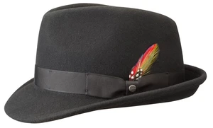 Stetson Klobúk Stetson Trilby Woolfelt z vlnenej plsti - čierny