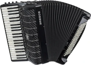 Hohner Mattia IV 120 CR Gun Black/Pearl Key Fisarmonica a tasti