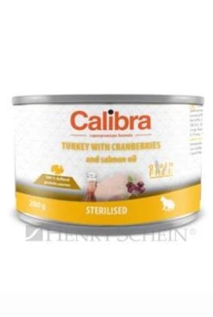 CALIBRA cat konz. STERILISED morčacie - 200g