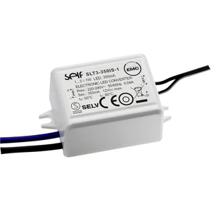 Self Electronics SLT3-350IS-1 LED driver  konštantný prúd 3.15 W 350 mA 3.0 - 9.0 V/DC schválenie nábytku, bez možnosti