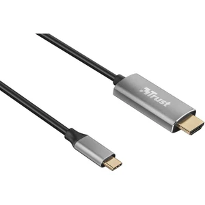 Trust USB-C™ / HDMI káblový adaptér #####USB-C™ Stecker, #####HDMI-A Stecker 1.80 m čierna 23332  #####USB-C™-Displaykab