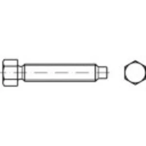 Šesťhranné skrutky TOOLCRAFT 108909 M20 DIN 561 90 mm oceľ 10 ks