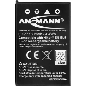 Ansmann EN-EL5 akumulátor do kamery Náhrada za orig. akumulátor EN-EL5 3.7 V 1180 mAh