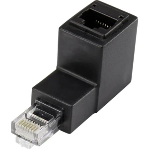 Sieťový adaptér RJ45 CAT 5e RENKFORCE, uhlový 90 °, zásuvka dole