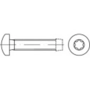 Závitníkové skrutky TOOLCRAFT 141276 M6 DIN 7500 45 mm Tprofil oceľ 500 ks