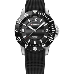 Wenger Quartz náramkové hodinky 01.641.132 (Ø x v) 43 mm x 11.45 mm strieborná Materiál puzdra=nerezová ocel Materiál re