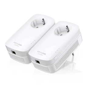 Sieťový rozvod LAN po 230V TP-Link TL-PA8010P Starter Kit (TL-PA8010PKIT) powerline adaptér • rýchlosť internetu až 1 200 Mbps • párovacie tlačidlo • 