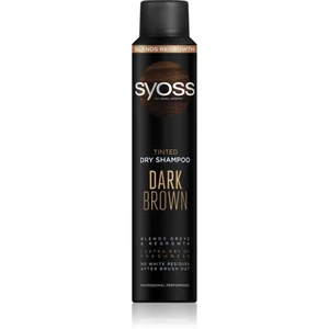 Syoss Dark Brown suchý šampón pre tmavé vlasy 200 ml