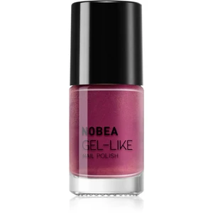 NOBEA Metal Gel-like Nail Polish lak na nechty s gélovým efektom odtieň Pearl cherry #N55 6 ml