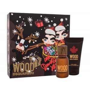 Dsquared2 Wood dárková kazeta toaletní voda 30 ml + sprchový gel 50 ml pro muže